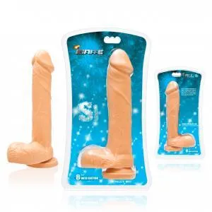 8 Inches Dildo Balls Beige Ignite Dildos