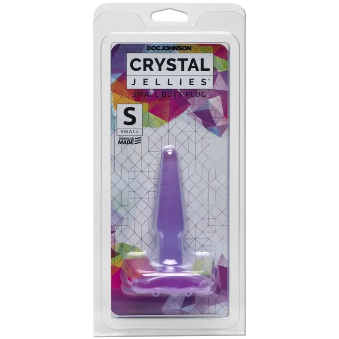 Anal Crystal Jellies Small Butt Plug Purple