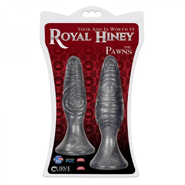 Anal Curve Novelties Royal Hiney Red The Pawns Silver Butt Plugs