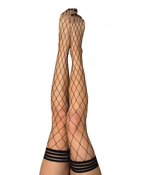 Anal Kixies Kixies Michelle Large Fishnet Thigh High Black A