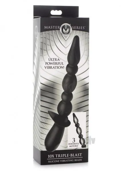 Anal Ms Triple Blast Vibrating Beads Black Seductucom