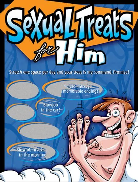 Anal Ozze Creations Sexual Treats For Him Scratchers Scratch Off Ticket