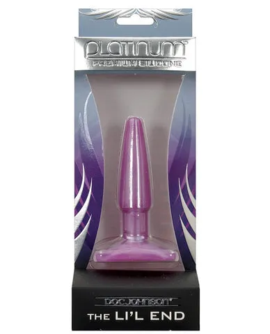 Anal Platinum Premium Silicone The Lil End Purple Butt Plug