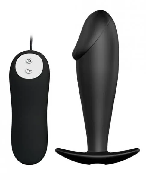 Anal Pretty Love Pretty Love Vibrating Penis Shaped Butt Plug Black