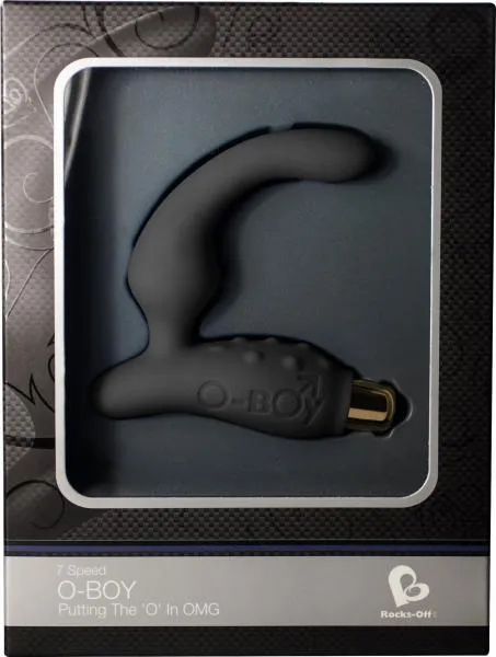 Anal RocksOff O Boy 7 Speed Waterproof Prostate Stimulator Black