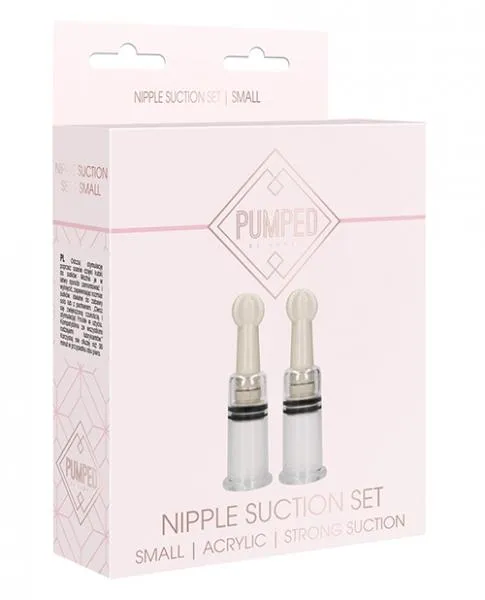 Anal Shots Pumped Nipple Suction Set Small Clear