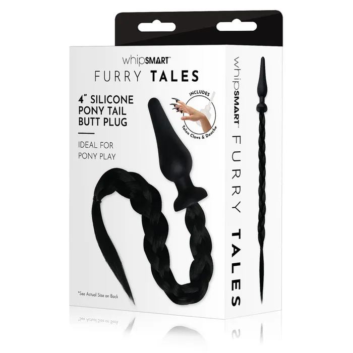 Anal WhipSmart WhipSmart Furry Tales 4 Inch Silicone Pony Tail Butt Plug