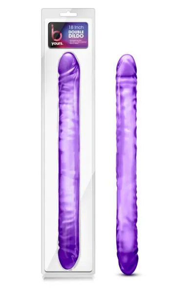 B Yours 18 Inches Double Dildo Purple Blush Dildos