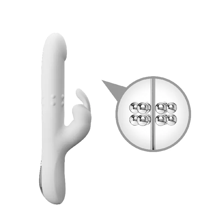 Bailes Vibrators Vibrator White Thrusting Rotating Rabbit Vibe