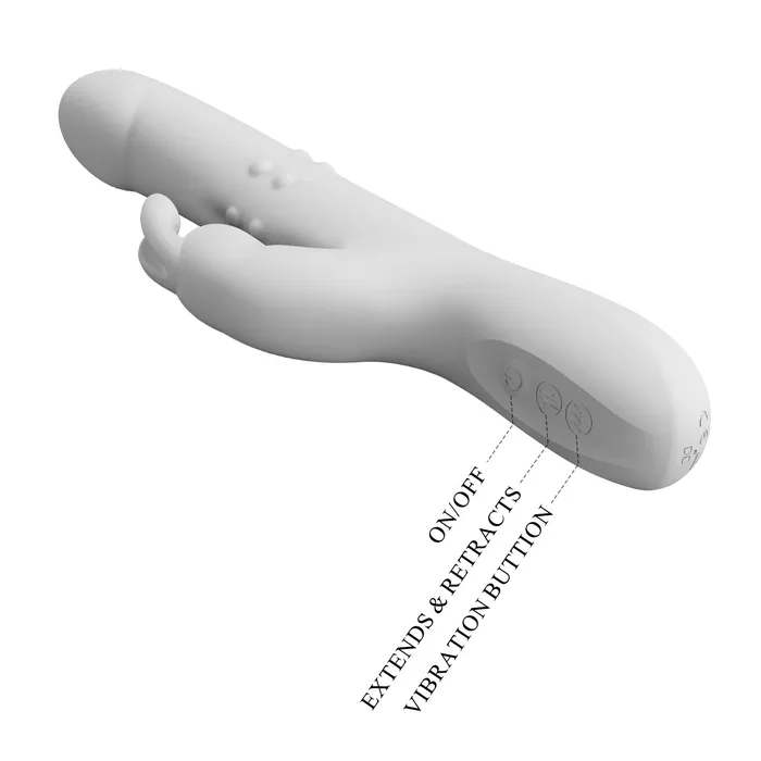 Bailes Vibrators Vibrator White Thrusting Rotating Rabbit Vibe