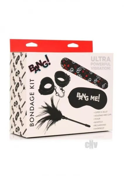 Bang 4 Pc Bondage Kit Black Bang Anal