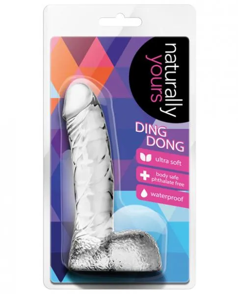 Blush Dildos Naturally Yours Ding Dong Clear Dildo