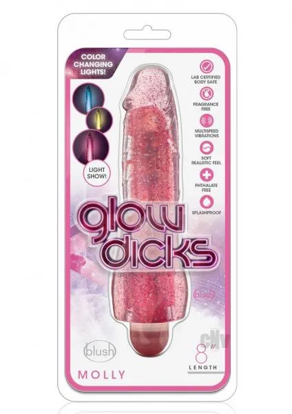 Blush Vibrators Glow Dicks Molly Glittervibe Pk