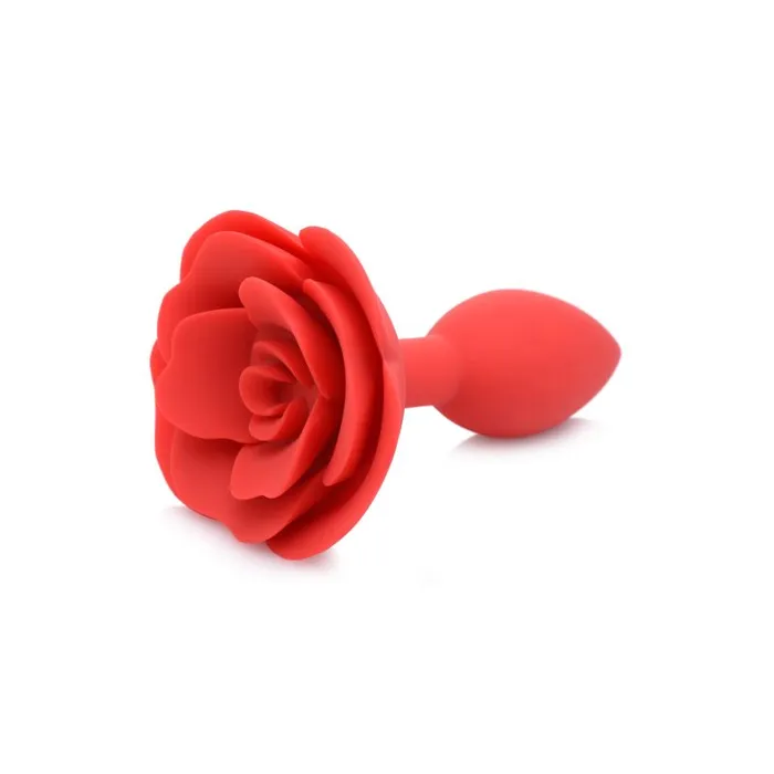 Booty Bloom Silicone Rose Plug Medium Red Master Series Male Sex Toys