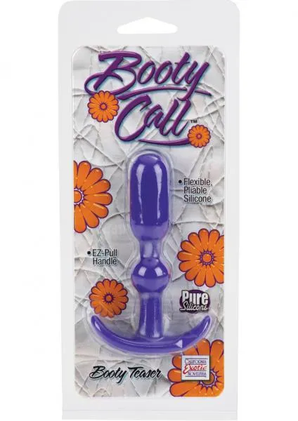 Booty Call Male Sex Toys Booty Call Booty Teaser Silicone Anal Plug Purple