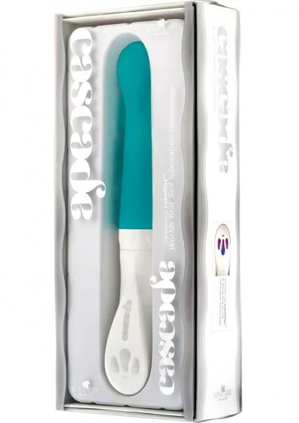 Cascade Vibrators Cascade Ripple Self Lubricating Silicone Vibe Blue