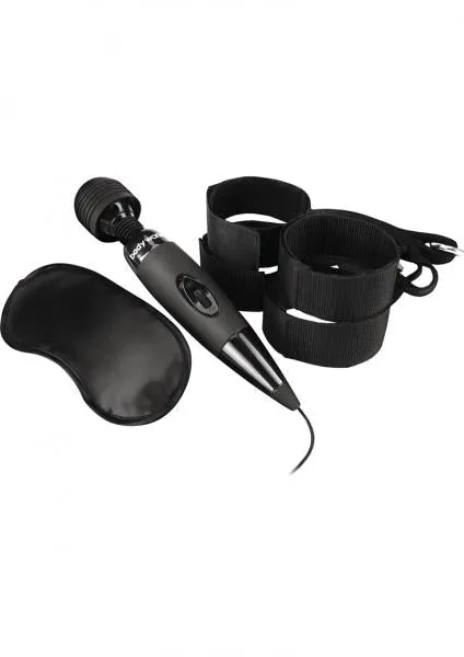 Couples Gift Set Collection Anal Body Wand Midnight Bedroom Play Kit Black