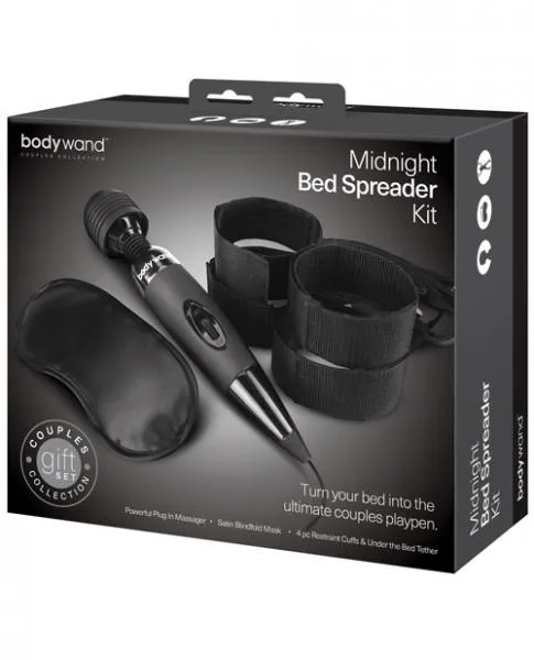 Couples Gift Set Collection Anal Body Wand Midnight Bedroom Play Kit Black