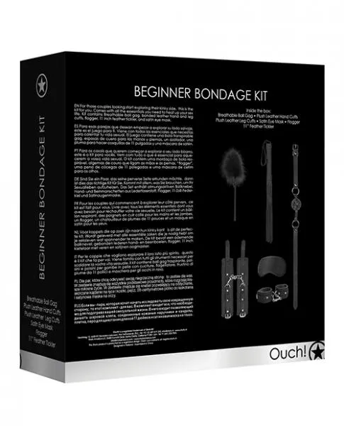 Couples Shots Ouch Beginners Bondage Kit Black