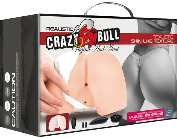 Crazy Bull Male Sex Toys Doggy Vagina And Anal Stimulator Flesh