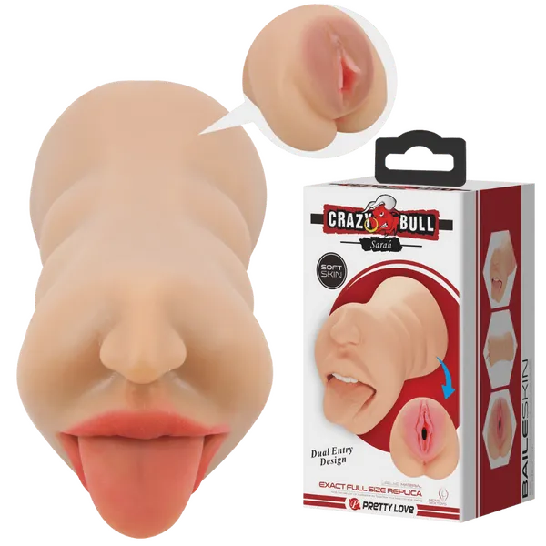 Crazy Bull Male Sex Toys Double Ended Masturbator Sarah Multiple Colours