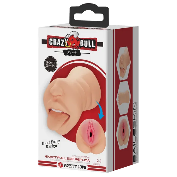 Crazy Bull Male Sex Toys Double Ended Masturbator Sarah Multiple Colours