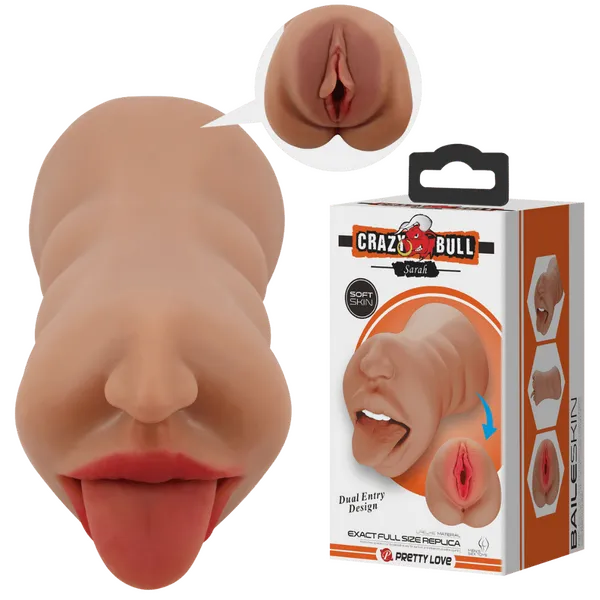 Crazy Bull Male Sex Toys Double Ended Masturbator Sarah Multiple Colours