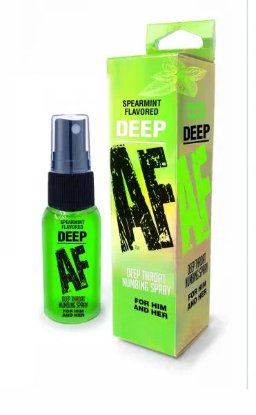 Deep Af Deep Throat Numbing Spray Spearmint Little Genie Male Sex Toys