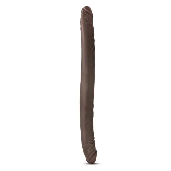 Dildos Blush Dr Skin 16 Inches Double Dildo Chocolate Brown