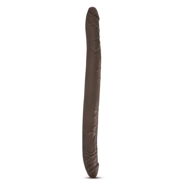 Dildos Blush Dr Skin 16 Inches Double Dildo Chocolate Brown