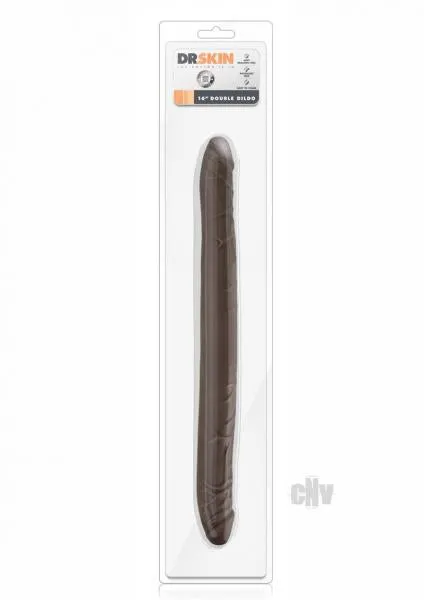 Dildos Blush Dr Skin 16 Inches Double Dildo Chocolate Brown