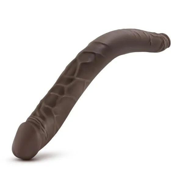 Dildos Blush Dr Skin 16 Inches Double Dildo Chocolate Brown