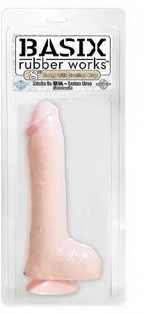 Dildos Pipedream Basix 8 Inches Beige Suction Cup Dong