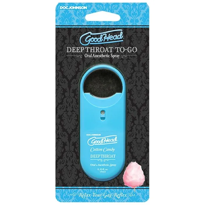 Doc Johnson Enhancers GoodHead ToGo Deep Throat Spray Cotton Candy 9ml