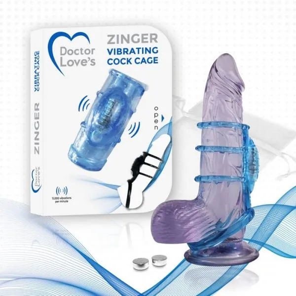 Doctor Love Vibrators Doctor Love Zinger Vibrating Sleeve Blue