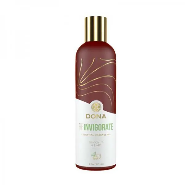 Dona Couples Dona Essential Massage Oil Reinvigorate Coconut Lime 4oz