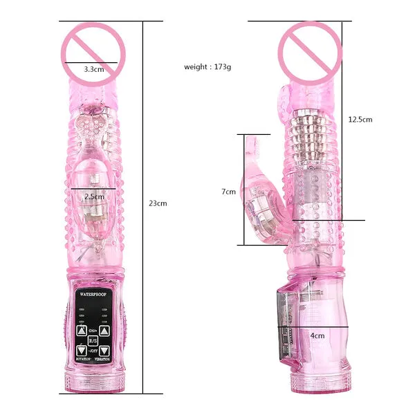 DUAL MOTOR DILDO RABBIT VIBRATOR 12 SPEEDS VIBRATION ROTATION SEX TOY FOR WOMEN G SPOT MASSAGER CLITORIS STIMULATOR SEXO sextoypremium Female Sex Toys