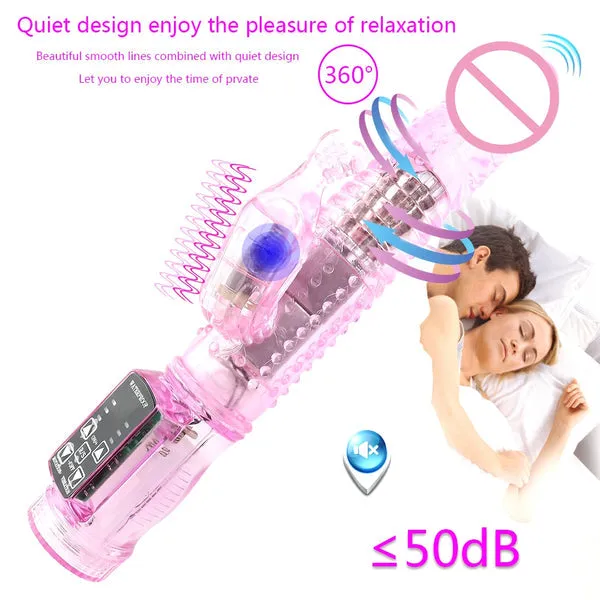 DUAL MOTOR DILDO RABBIT VIBRATOR 12 SPEEDS VIBRATION ROTATION SEX TOY FOR WOMEN G SPOT MASSAGER CLITORIS STIMULATOR SEXO sextoypremium Female Sex Toys