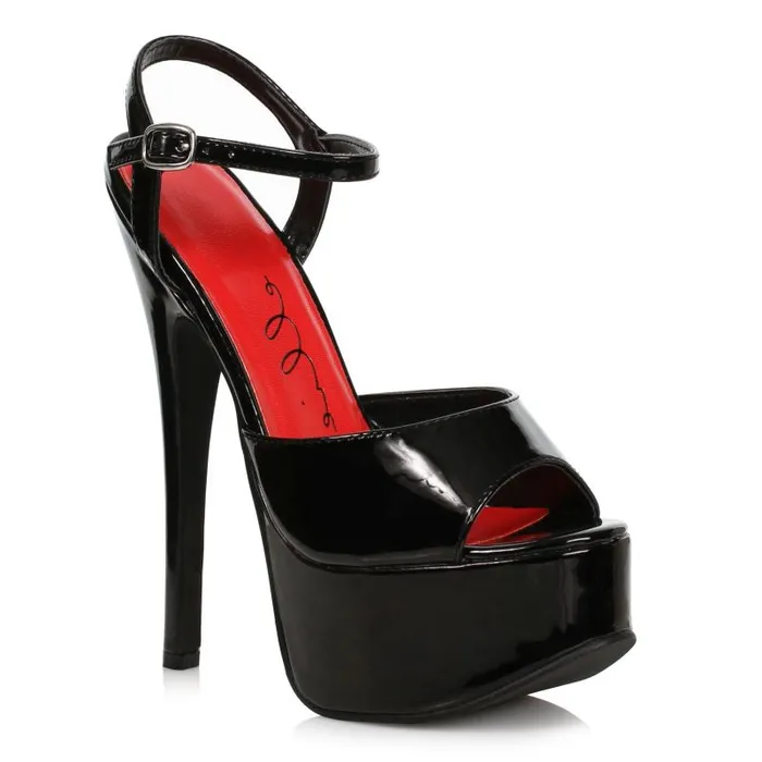 Ellie Shoes Anal Stiletto Sandal Black 65in