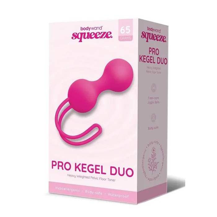 Female Sex Toys Bodywand Squeeze Pro Kegel Duo Pink Kegel Balls 65 grams Bodywand