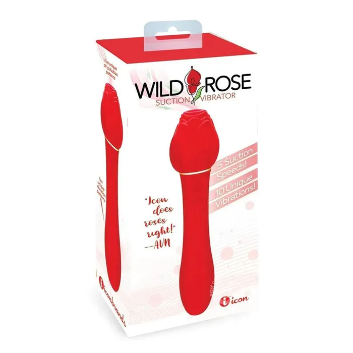 Female Sex Toys Icon Brands Wild Rose Suction Vibrator