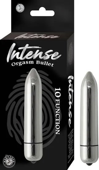 Female Sex Toys Intense Orgasm Bullet Vibrator Silver Nasstoys