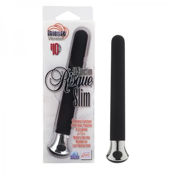 Female Sex Toys Seductucom 10 Function Risque Slim Black Vibrator