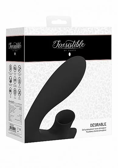 Female Sex Toys Shots Irresistible Desirable Black G Spot Clitoral Vibrator