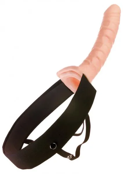 Fetish Fantasy 10 Inches Hollow Strap On Beige Pipedream Female Sex Toys