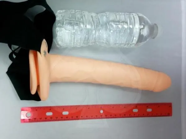 Fetish Fantasy 10 Inches Hollow Strap On Beige Pipedream Female Sex Toys