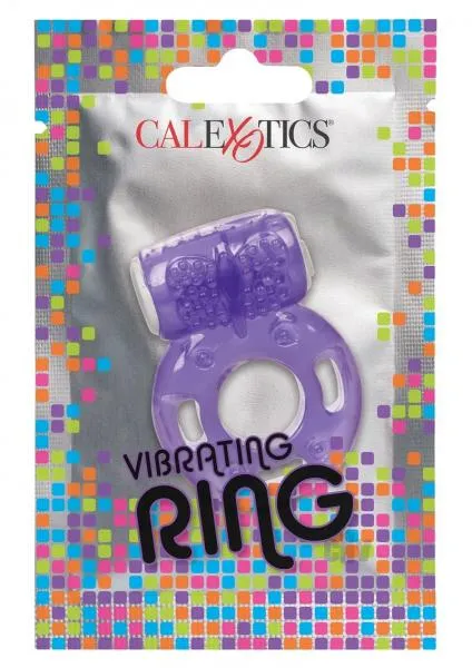 Foil Pack Vibrating Ring Purple Seductucom Male Sex Toys