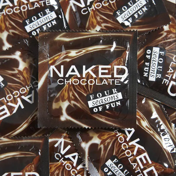 Four Seasons Anal Four Seasons Naked Chocolate Condoms Bulk Box of 144