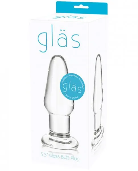 Glas 35 Inches Glass Butt Plug Clear Electric Eel Anal