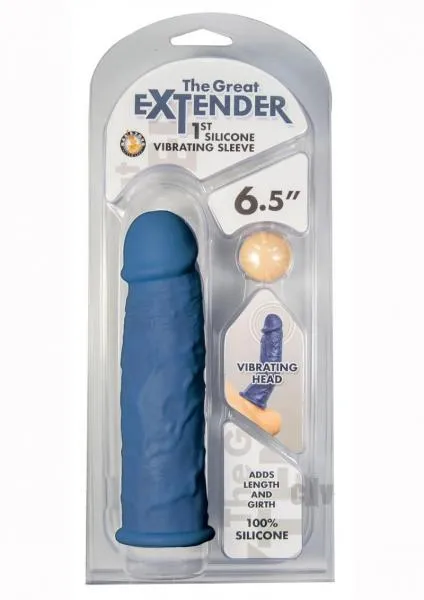 Great Extender Vibe Sleeve Blu 65 Nasstoys Male Sex Toys